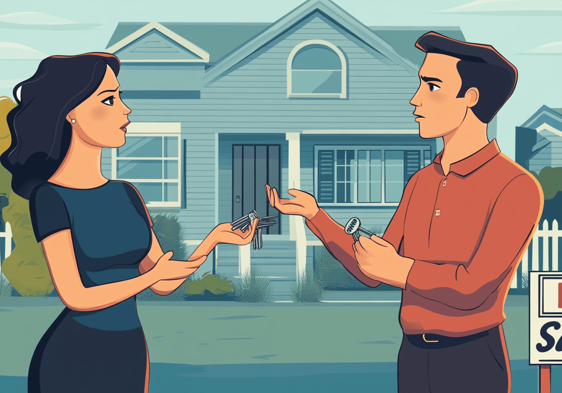 Siblings-inheriting-a-house inherited House Solutions for a Peaceful Resolution – Hands Holding a Torn Paper with 'Peace' Written on It