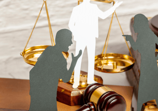 steps to protect rights illustration of gavel, books, scales of justice